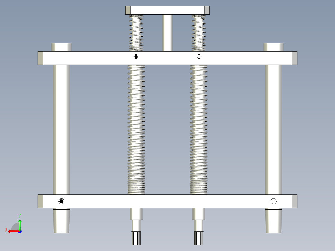 注塑预埋螺母治具后视图