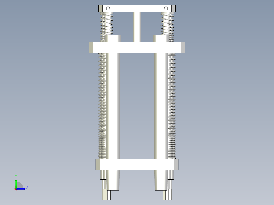 注塑预埋螺母治具左视图