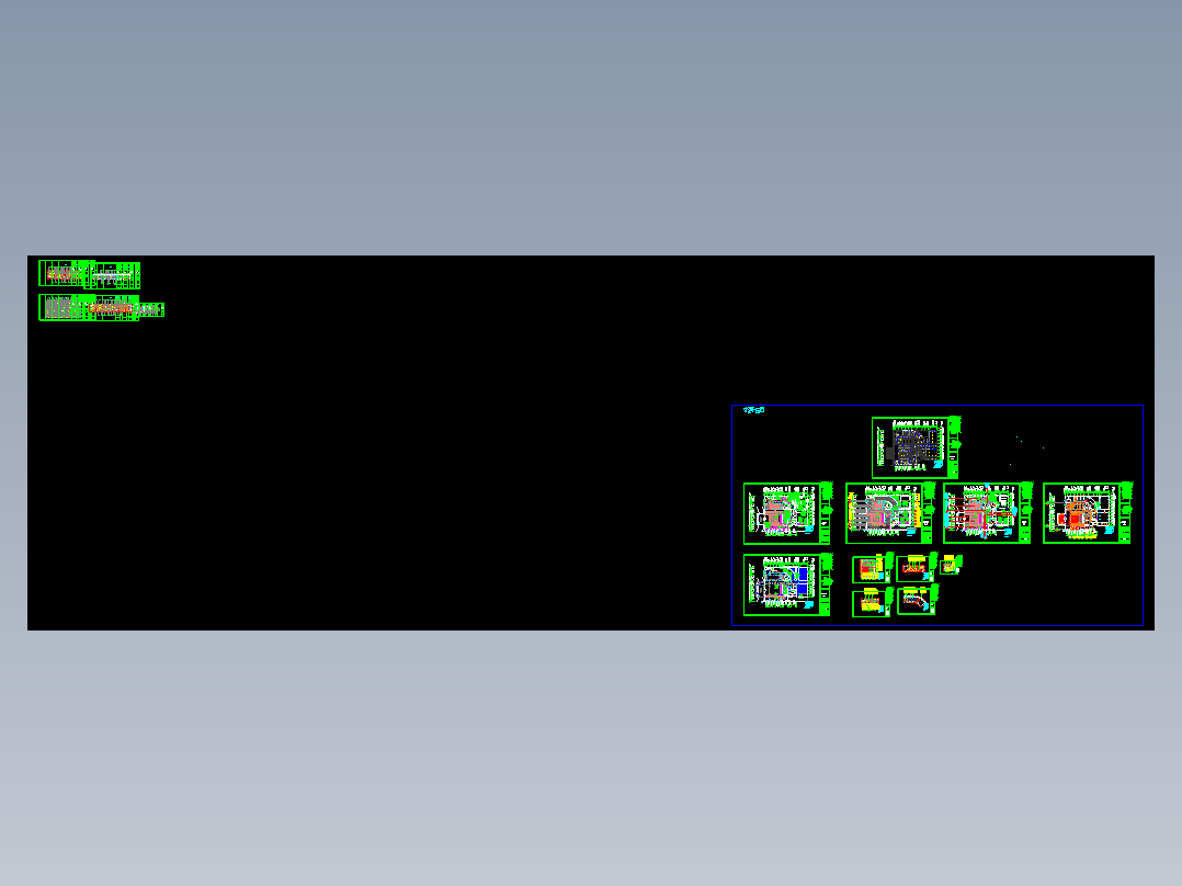 首层平面、天花