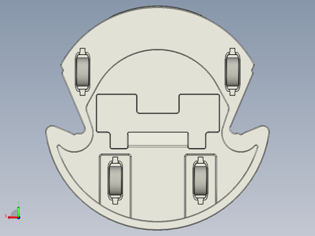 扫地机器人后视图