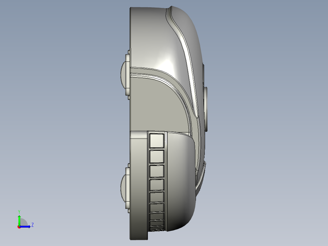 扫地机器人左视图