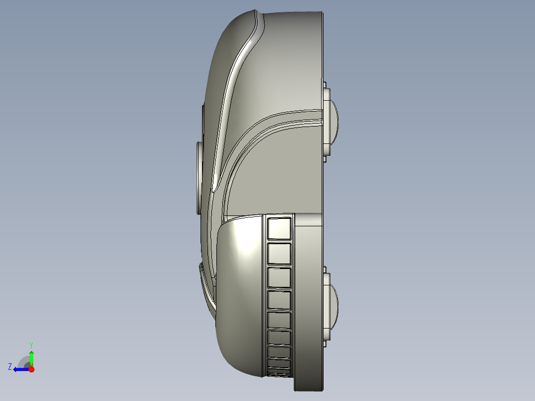 扫地机器人右视图