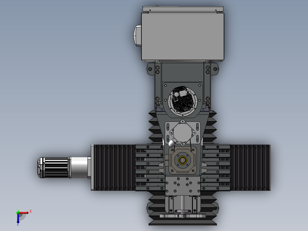 一种CNC数控铣床俯视图