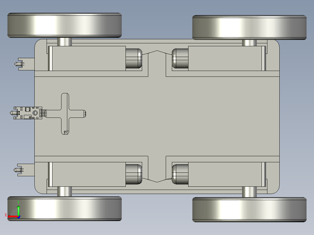 智能小车四轮套件开源编程后视图