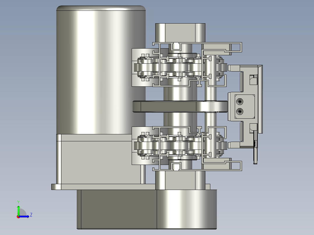 18米倍速链流水线左视图