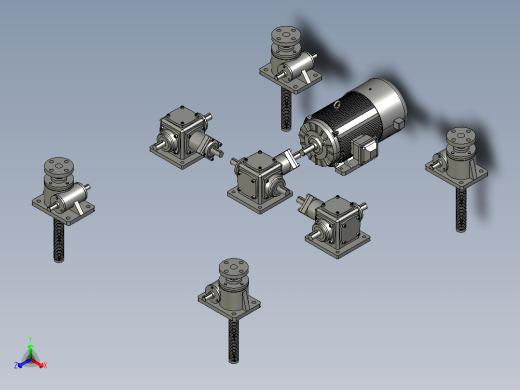 ST2112041-1F-MD-升降器组件1300-1100