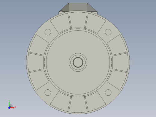 NMRV075蜗轮蜗杆减速机RV75-100-055kW-FA1_电机前视缩略图