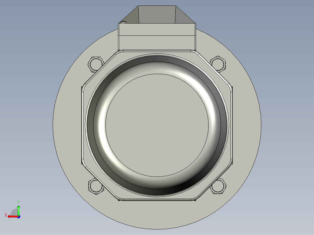 NMRV075蜗轮蜗杆减速机RV75-100-055kW-FA1_电机后视图