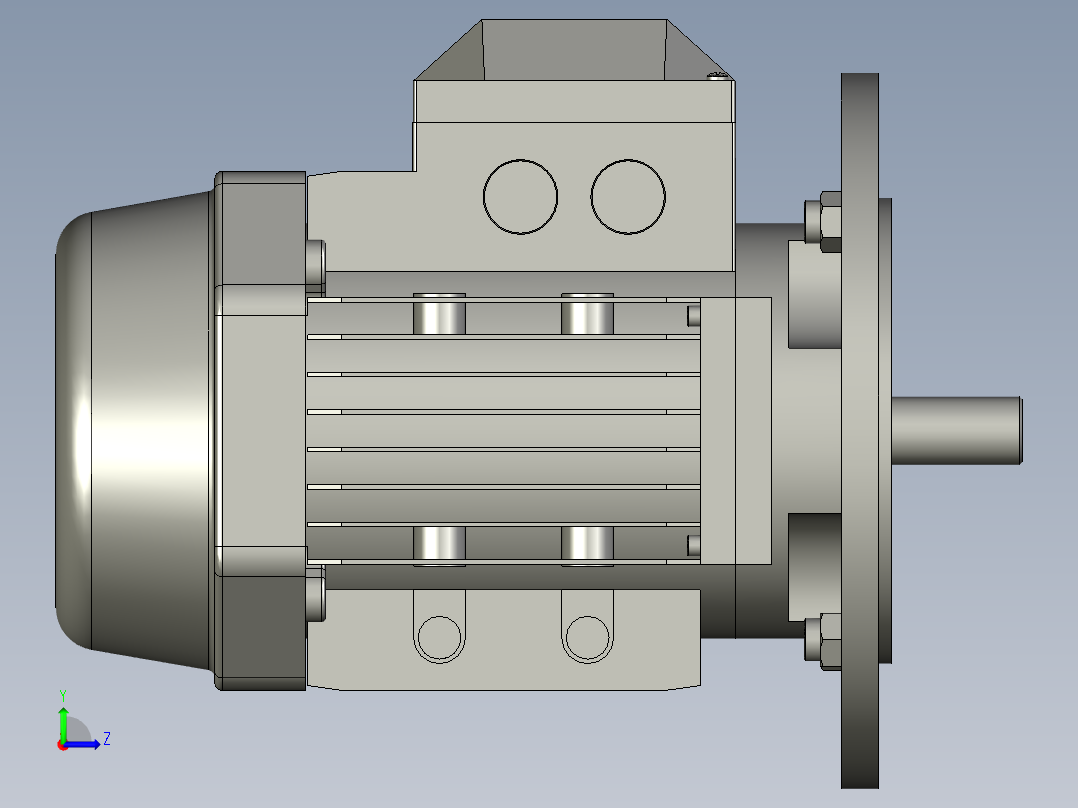 NMRV075蜗轮蜗杆减速机RV75-100-055kW-FA1_电机左视图