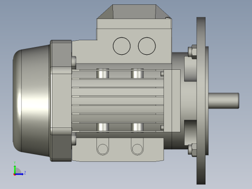 NMRV075蜗轮蜗杆减速机RV75-100-055kW-FA1_电机左视缩略图