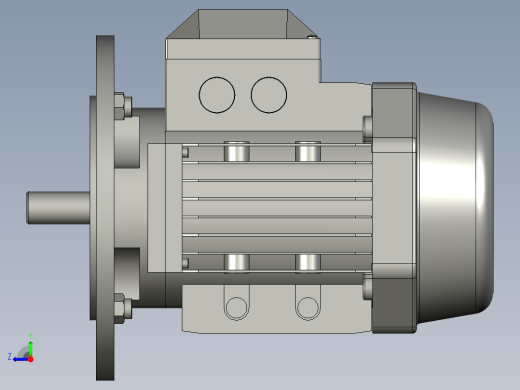NMRV075蜗轮蜗杆减速机RV75-100-055kW-FA1_电机右视缩略图