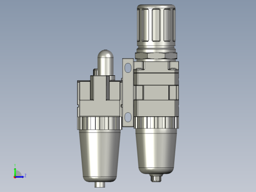 AC2010-02气源处理组合元件二联件左视缩略图