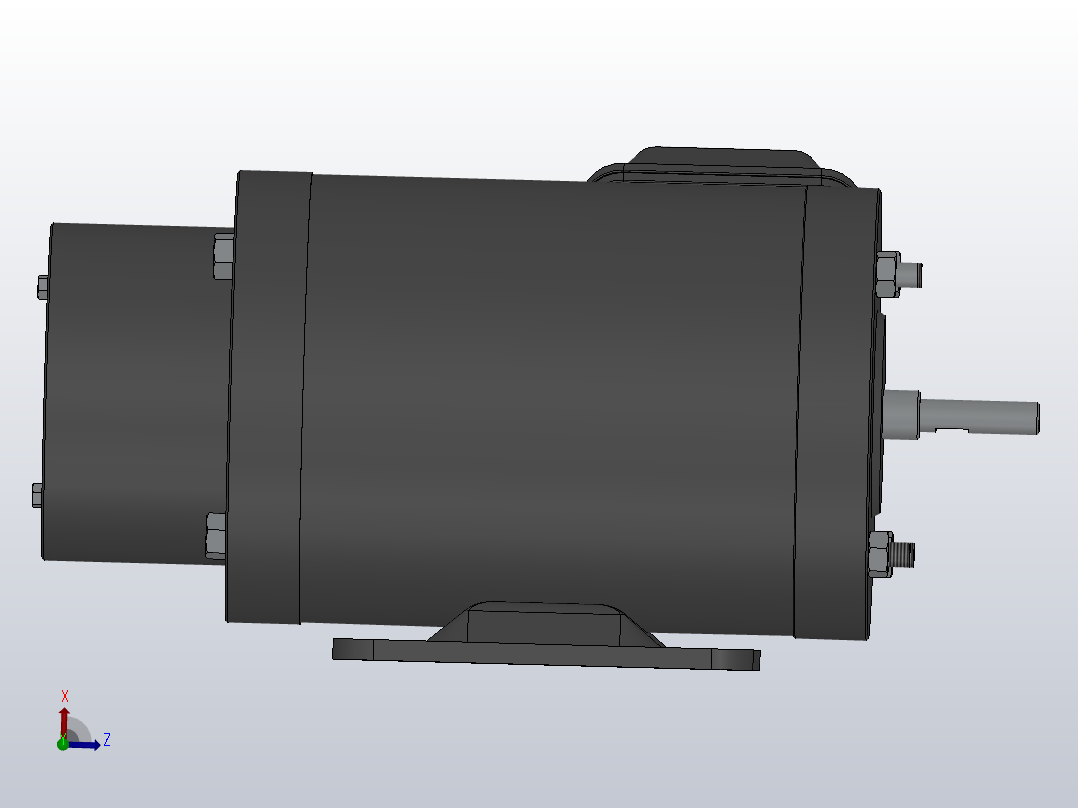 电机(LDPB110-B 系列)带联轴器[LDPB110-B] (2)前视图