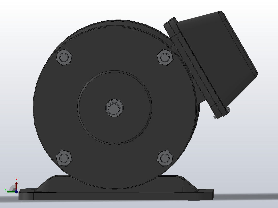 电机(LDPB110-B 系列)带联轴器[LDPB110-B] (2)右视图
