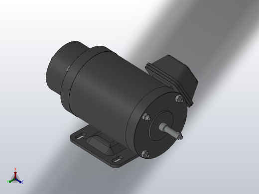 电机(LDPB110-B 系列)带联轴器[LDPB110-B] (2)正等轴测缩略图