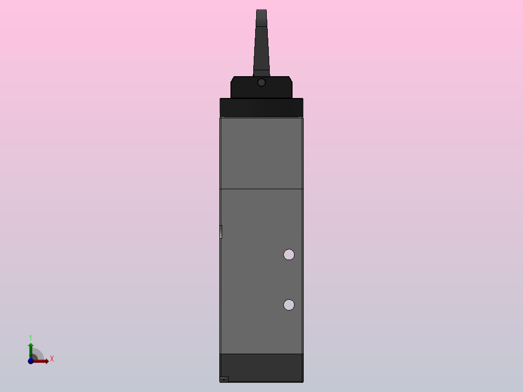 C系列垂直转柄式人控阀[Q25XR2chC-L8]前视图