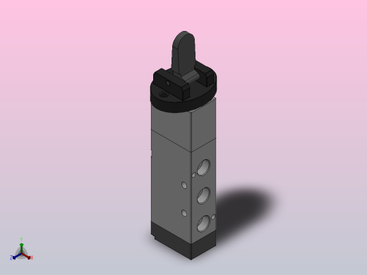 C系列垂直转柄式人控阀[Q25XR2chC-L8]正等轴测缩略图