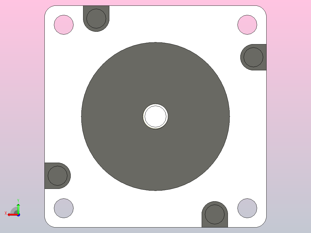 步进电机Nema_23_PHB57M56-430后视图