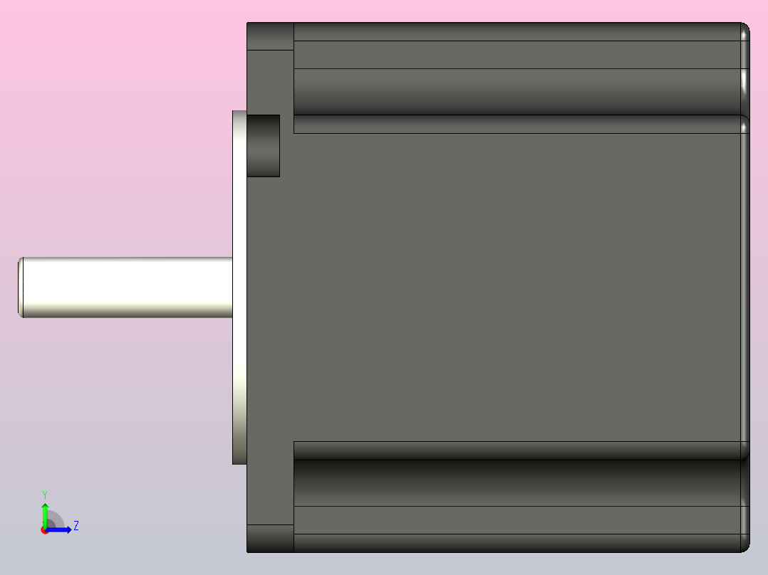 步进电机Nema_23_PHB57M56-430左视图