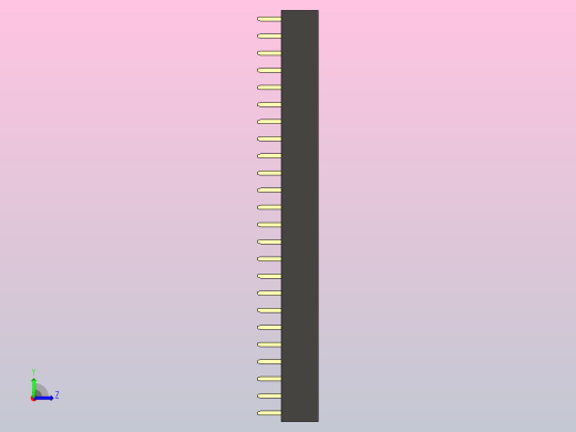 母针头Female_Header_1x24_P2.0_H4.3_straight.step左视缩略图