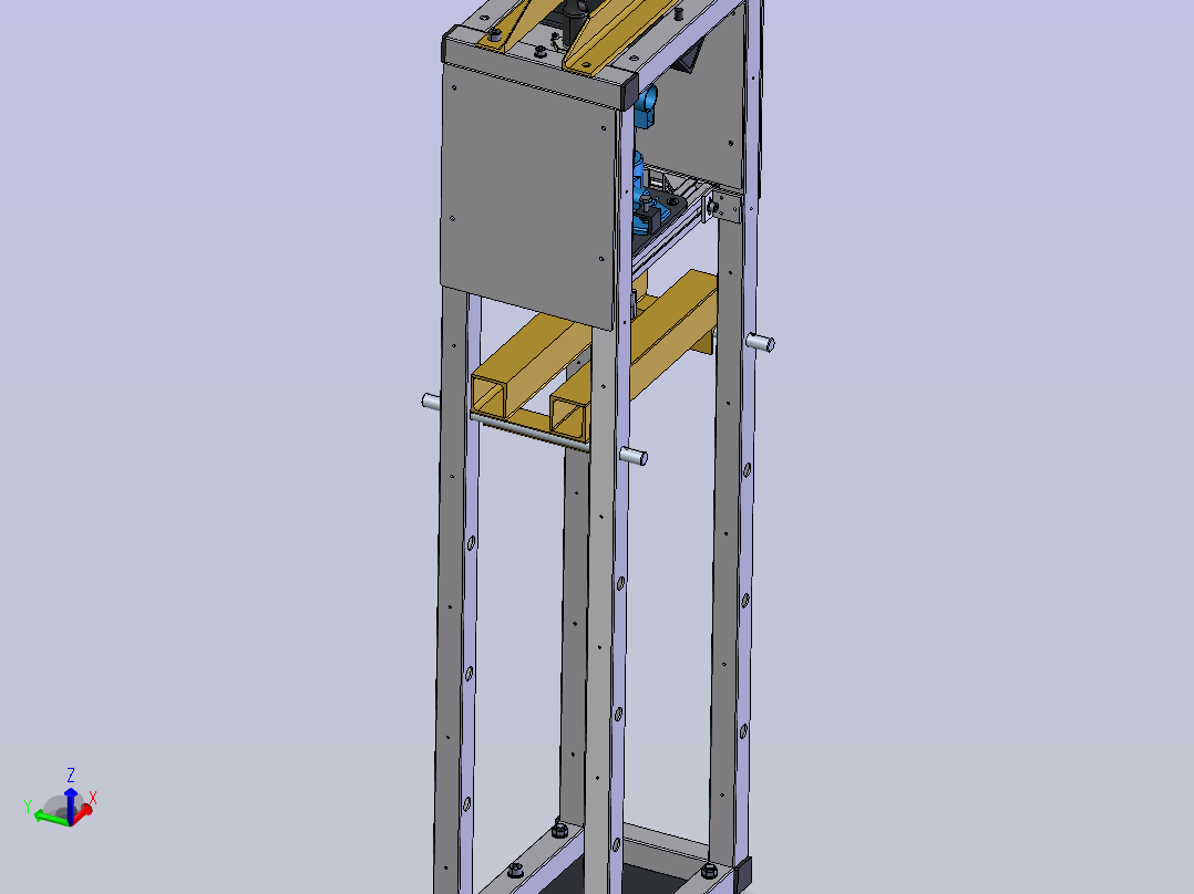 2吨小型液压机cero主视图