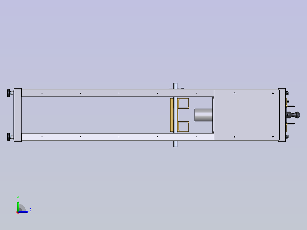 2吨小型液压机cero左视图