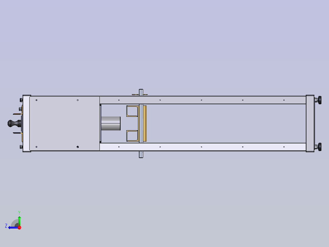 2吨小型液压机cero右视图