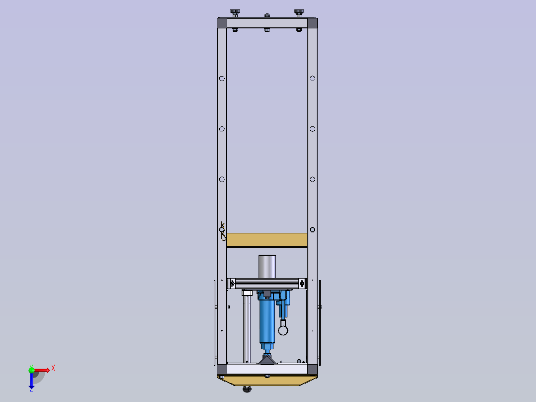 2吨小型液压机cero俯视图