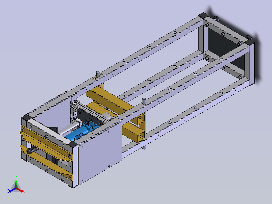 2吨小型液压机cero正等轴测图
