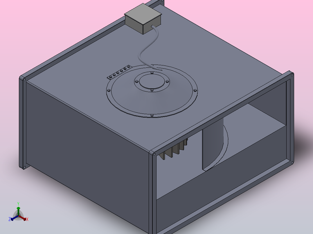 EKR700×400A3 EKR700×400D3方形管道风机[EKR700×400A3]主视图
