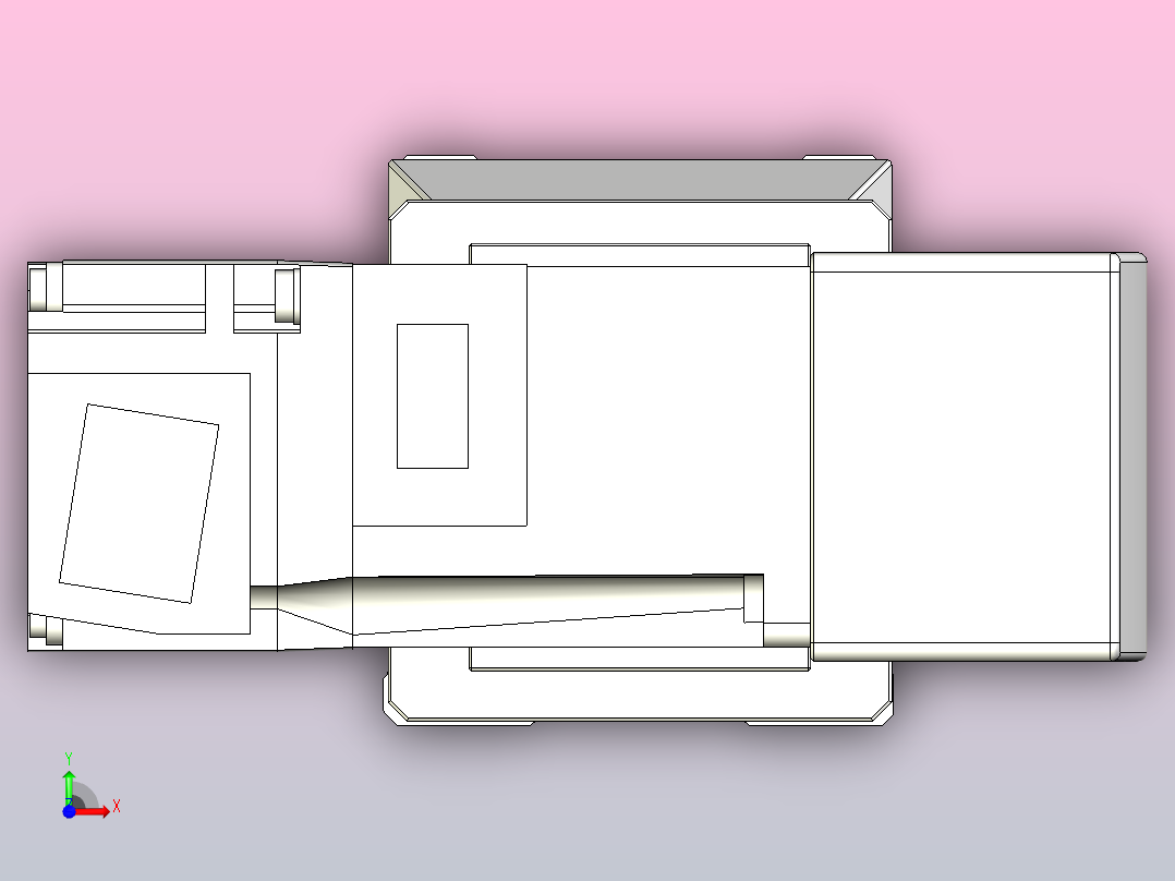 皮带直线轴双滑块型TPA-GCBS-50-P42-L325-QR-M10-N3前视图