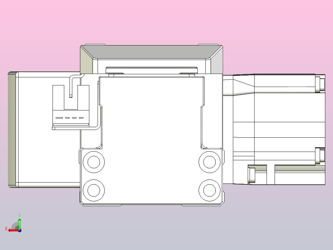 皮带直线轴双滑块型TPA-GCBS-50-P42-L325-QR-M10-N3后视图