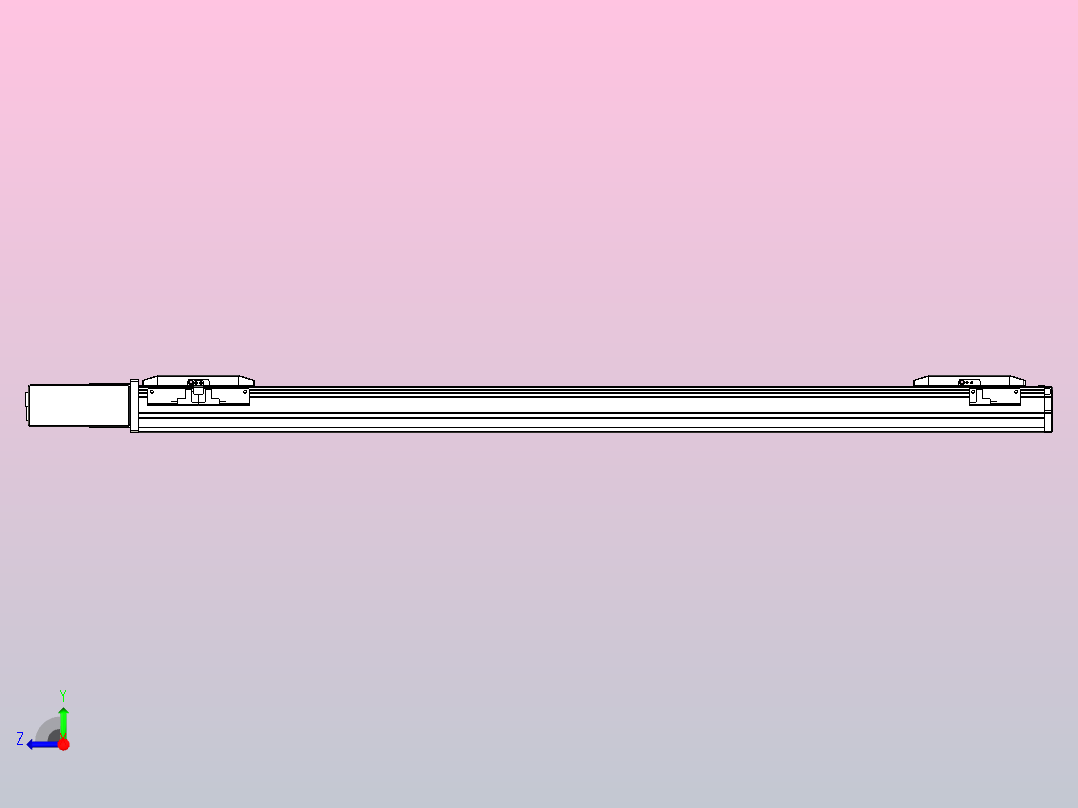 皮带直线轴双滑块型TPA-GCBS-50-P42-L325-QR-M10-N3右视图