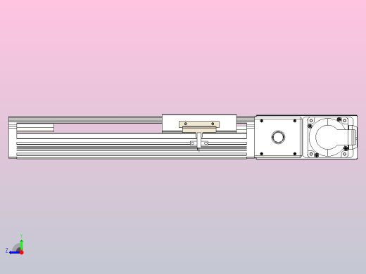 皮带直线轴半封闭可选导轨TPA-HNB-105D-90-L150-MR-Y-P20-N3右视缩略图