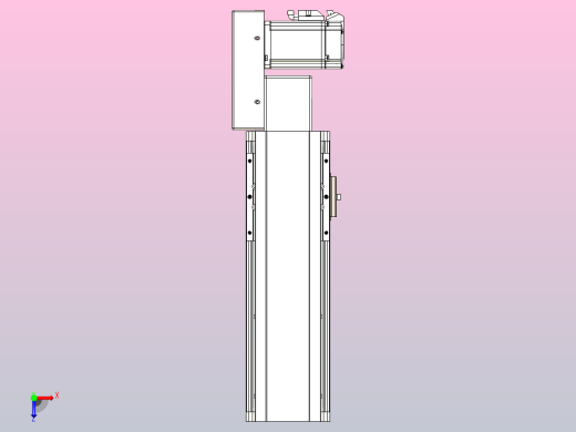 皮带直线轴半封闭可选导轨TPA-HNB-105D-90-L150-MR-Y-P20-N3俯视缩略图