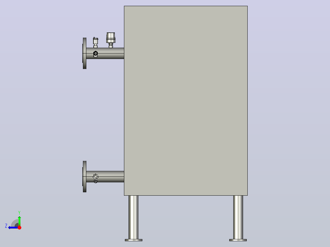 89kw 电锅炉flexiheat-thermomax-89kw-模型格式为 stp右视图