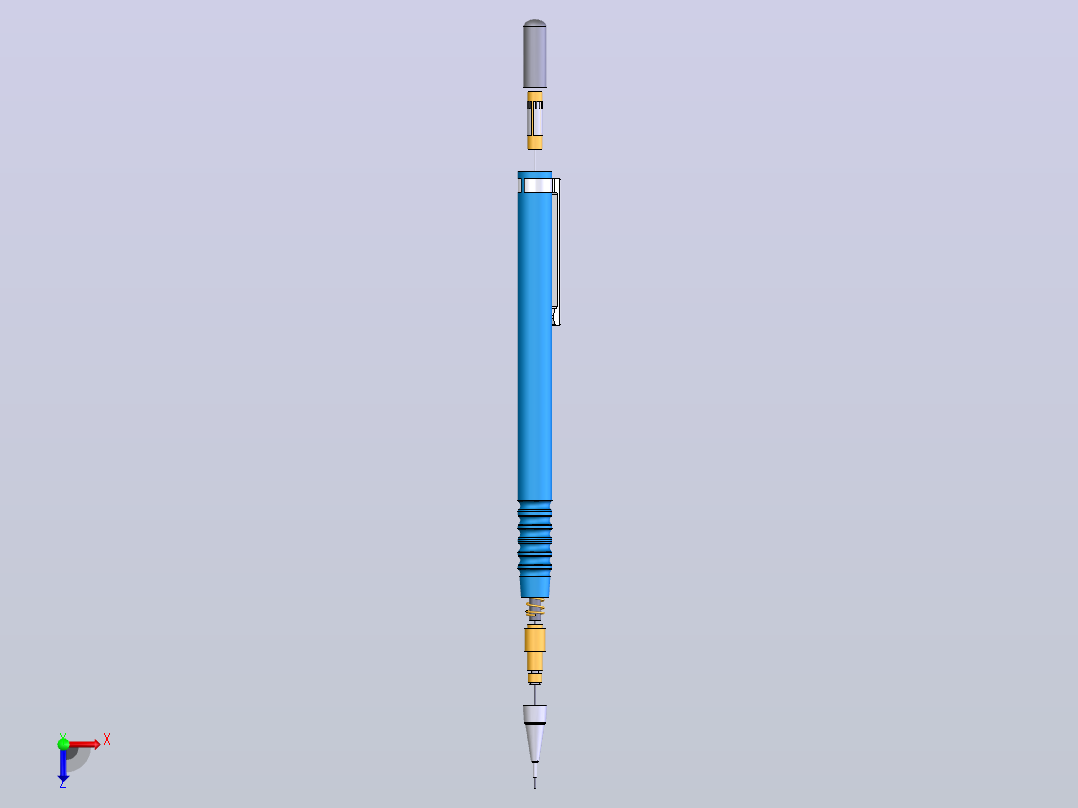 自动铅笔04俯视图