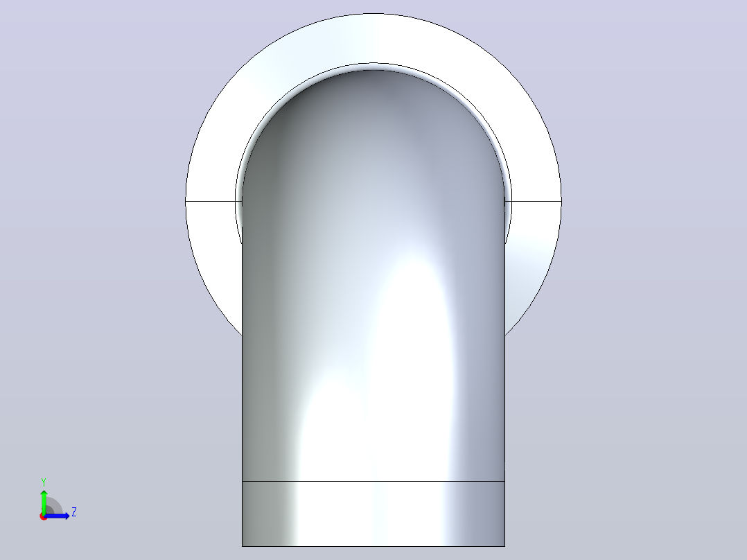 IK06 90°端卡式弯头[IK06-2.5S]左视图
