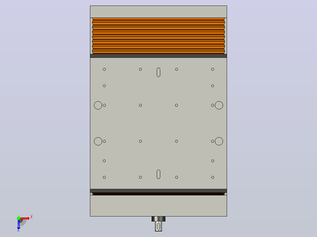 数控机床SCHUNK A-35-B-455的y轴运动俯视图