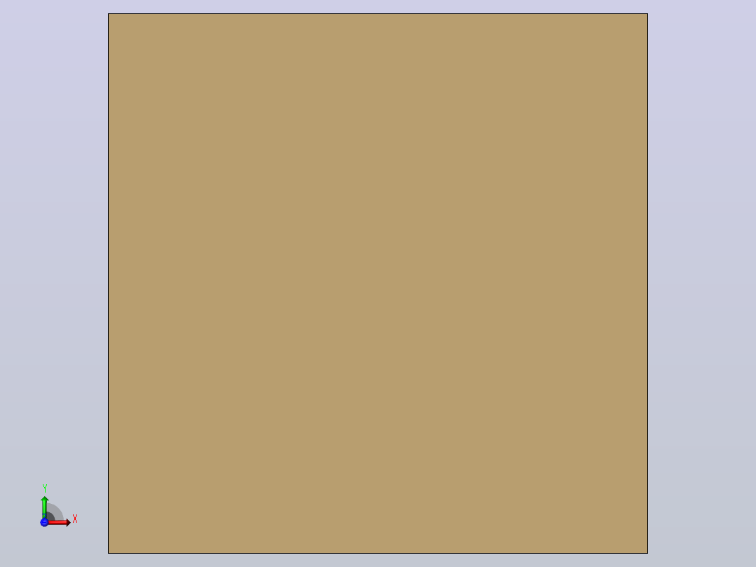 400x400x400毫米纸箱前视图