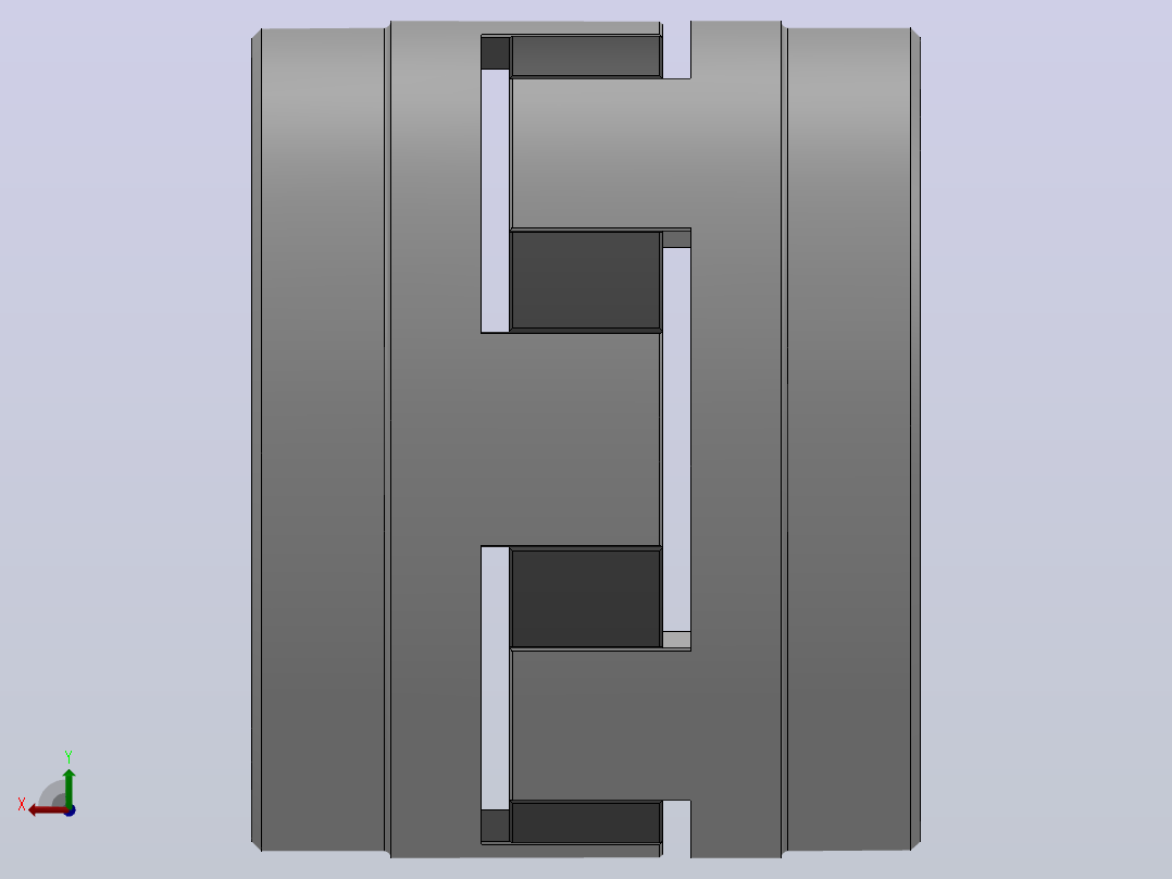 锥套式星形弹性联轴器_WF-55-98Sh-A-2012-TB1-φ16-TB2-φ16后视图