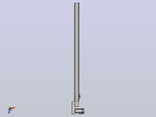 皮带直线轴半封闭可选导轨TPA-HNB-65S-90-L1100-ML-C-P10-N3俯视缩略图