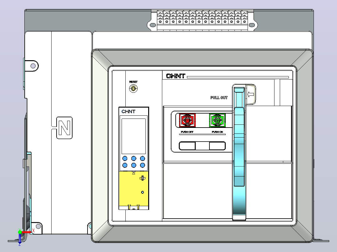 NA8-3200 1600A-2500A 4P 固定式-垂直接线+门框202409俯视图