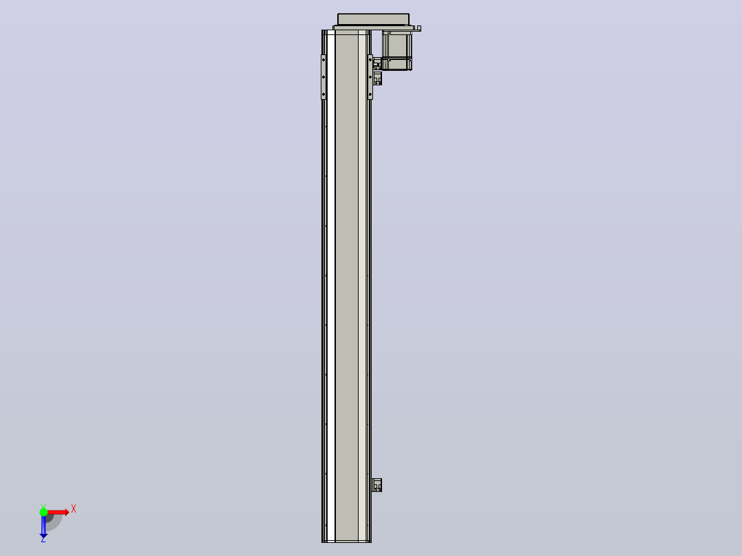 MT100BS半封闭丝杆滑台[MT100BS.L#.850.BR.P20.C3]俯视图