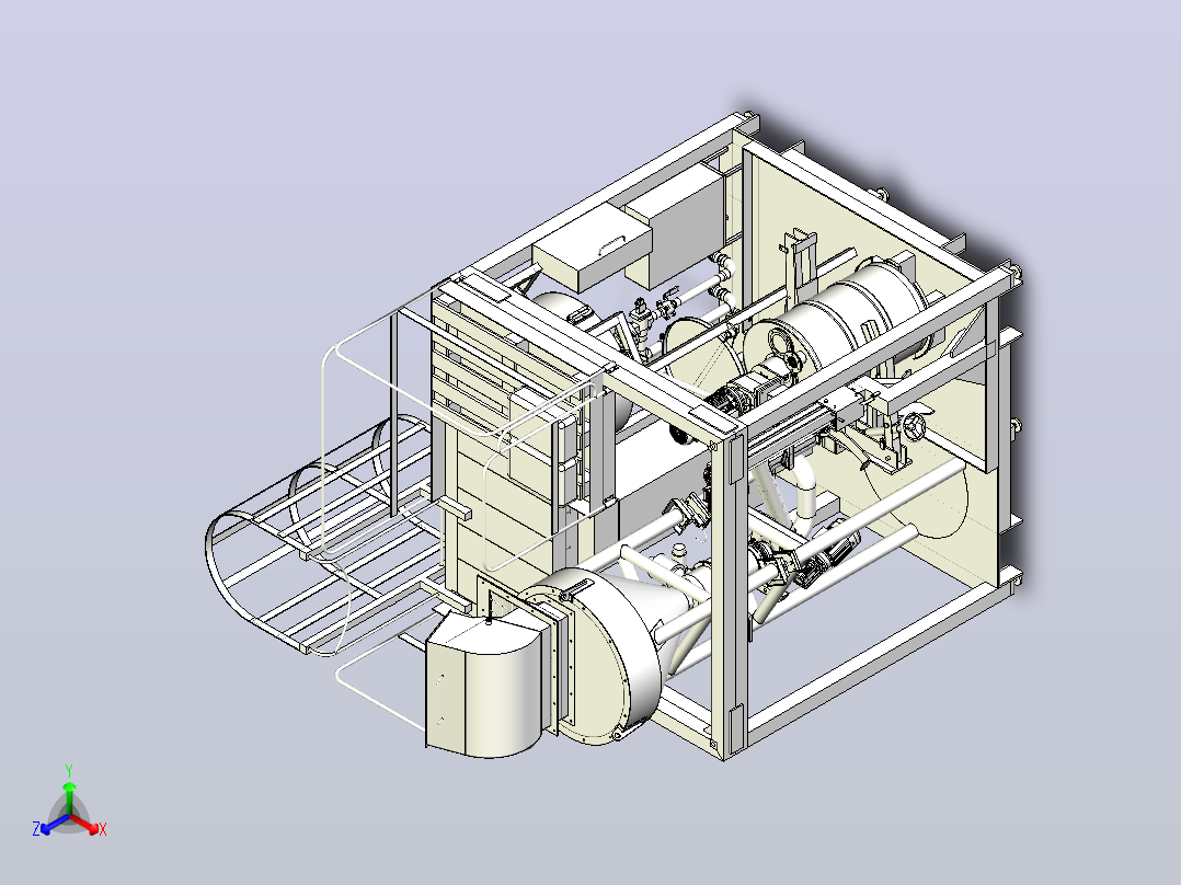混合机3D图纸主视图