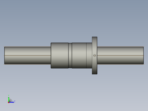 FFZD6308-5滚珠丝杆3D模型左视缩略图
