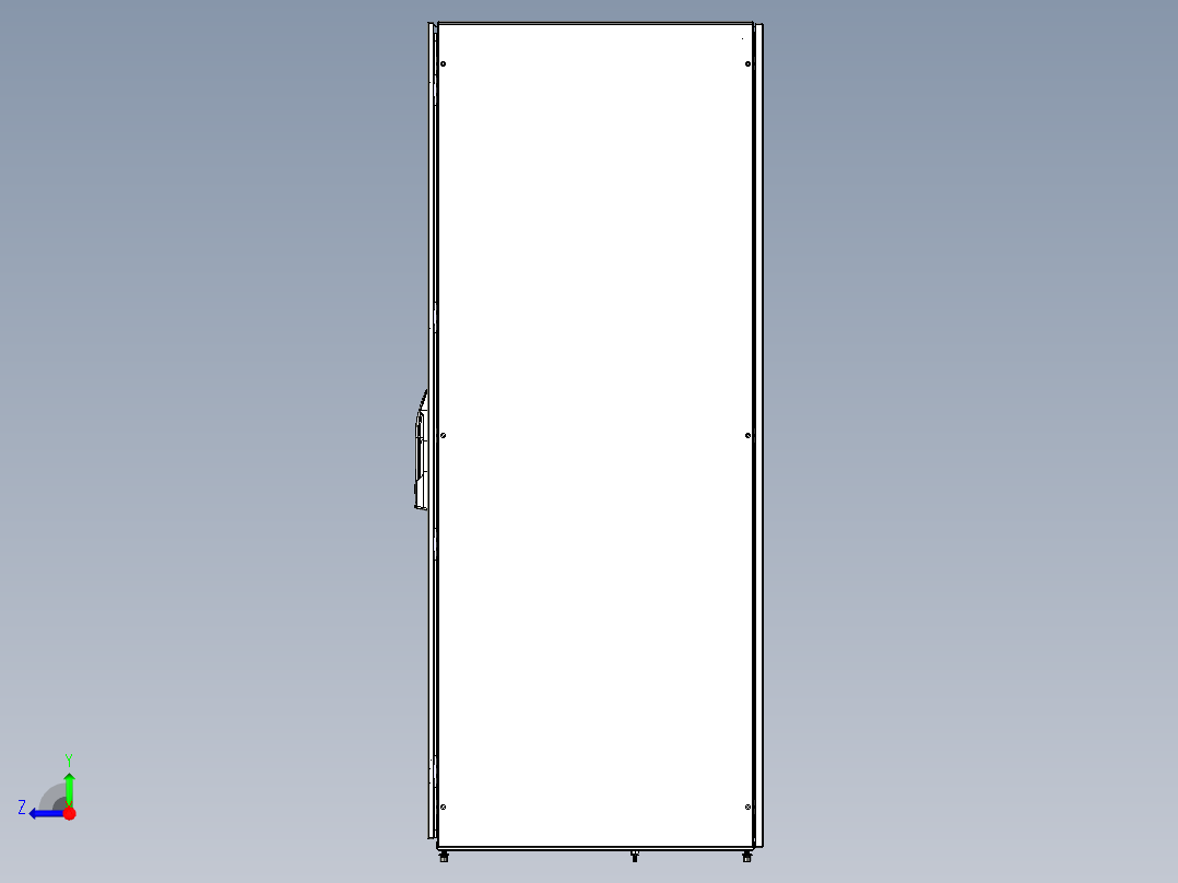 光伏发电设备250kw光伏逆变器（step+cad）右视图