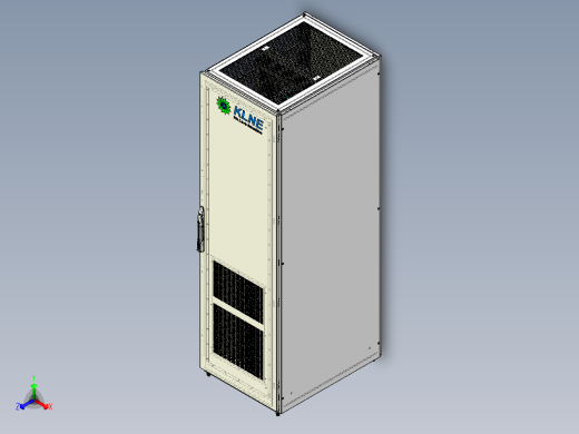 光伏发电设备250kw光伏逆变器（step+cad）正等轴测缩略图