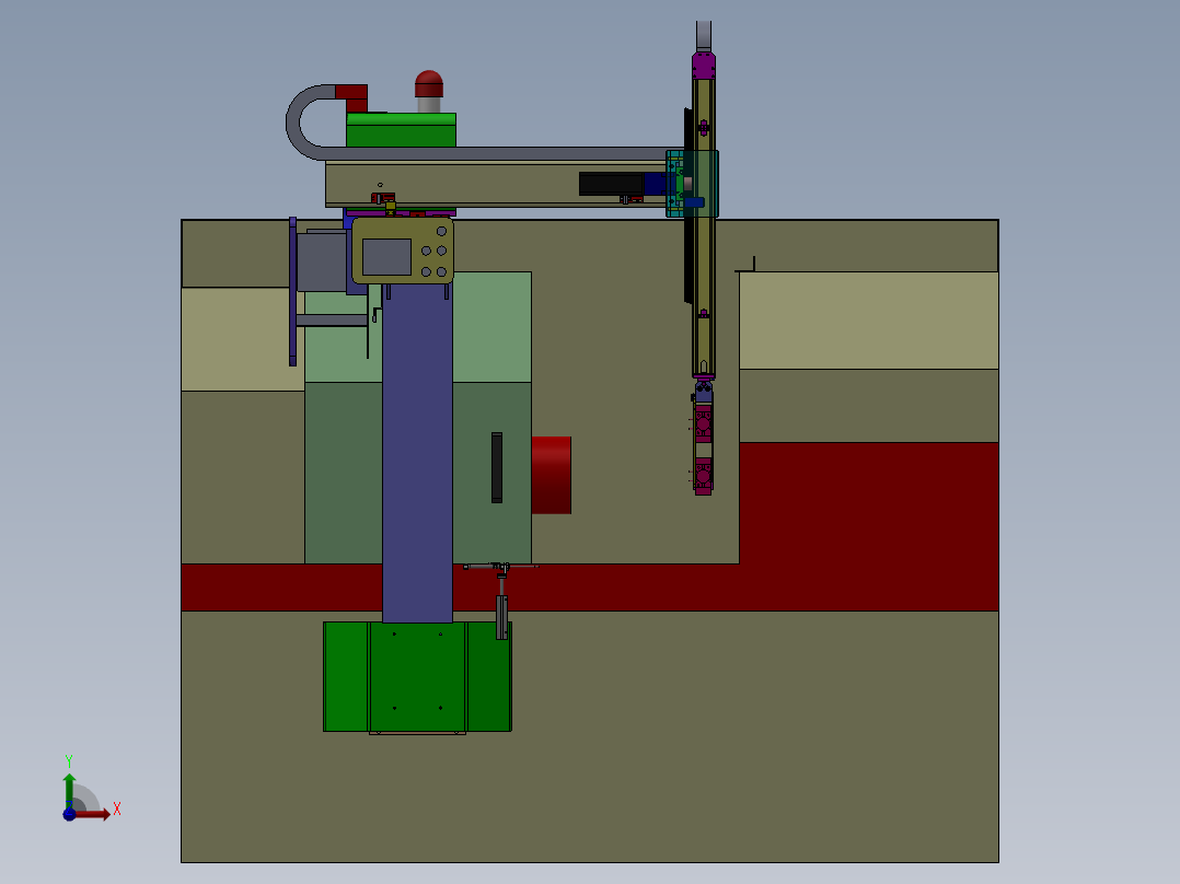ZDH-CHEC-002 车床上下料前视图