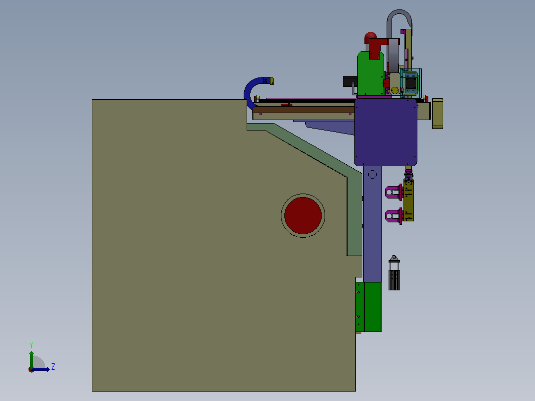 ZDH-CHEC-002 车床上下料左视图